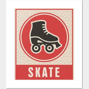 Japanese Style SKATE Poster | Roller Skating Posters and Art